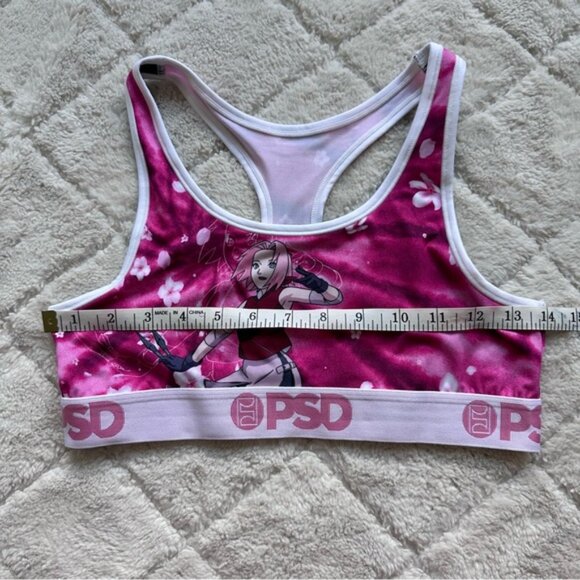 PSD | Womens Naruto Sakura Impact Sports Bra Pink | Size Large - Picture 7 of 8